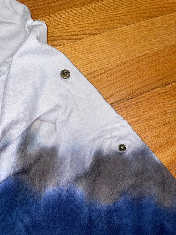 Young fabulous and broke blue tie dye hoodie - Image 4
