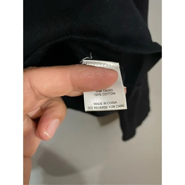 Boutique Black Scoop Neck Sweater With Star Elbows Small - Image 6