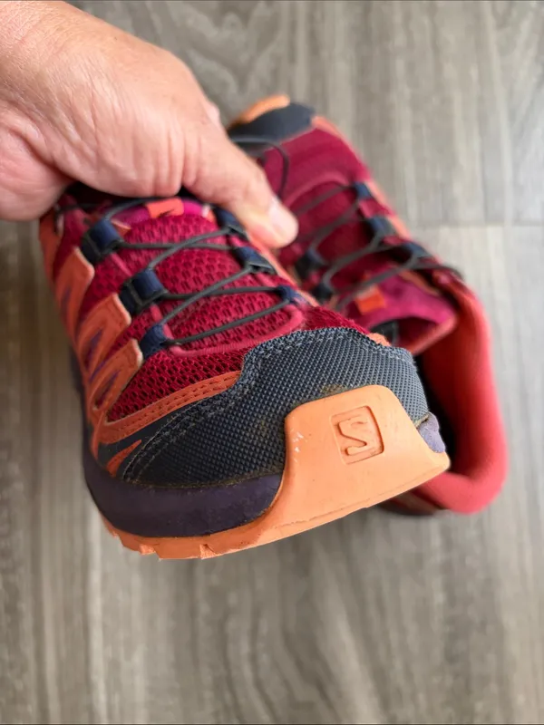 Salomon XA Pro J Women's Trail Running Shoes Size 2 US Red,melon,purple - Image 12
