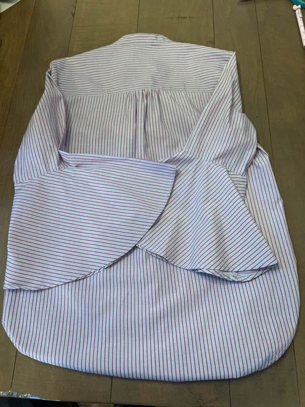 Anthropologie Maeve Size 2 XS Bell-Sleeve Poplin Buttondown Shirt - Image 4