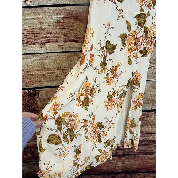 Reformation Twilight Midi Dress Floral Bella Sundress Boho Earth Tones Size 6 - Image 2