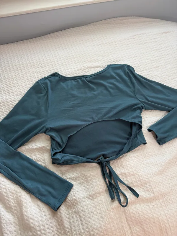 Open Back Long Sleeve Top - Image 2