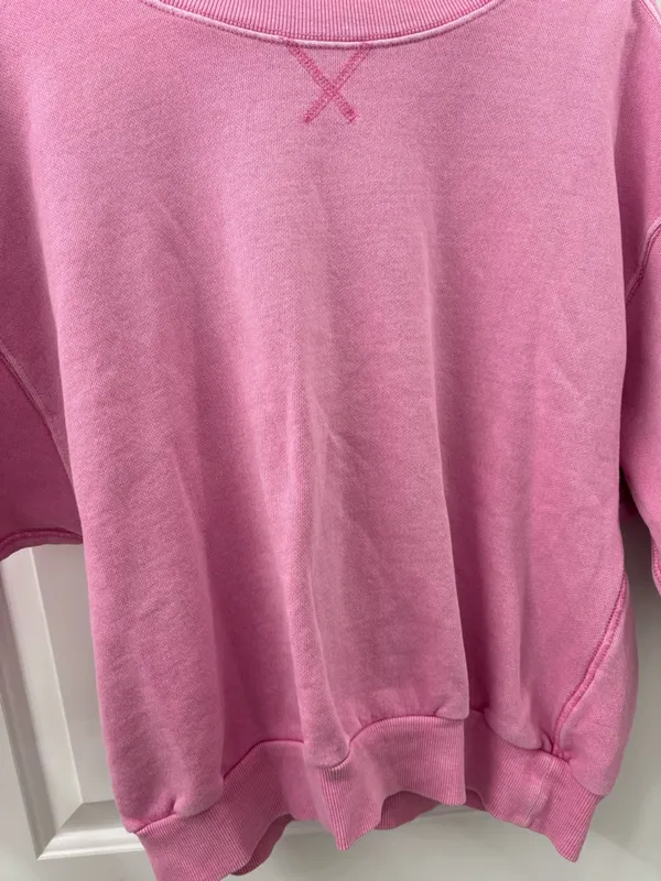 Pilcro short sleeve crew neck sweatshirt top - Image 5