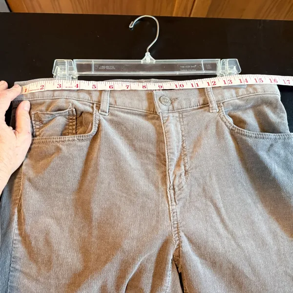 LOFT Modern Skinny Corduroy Pants Womens 28/6 Taupe Grey Stretch‎ Trousers - Image 7
