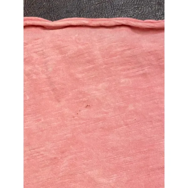 Maronie Pink Slub Cotton Oversized Boxy Tee Made in USA Medium - Image 8