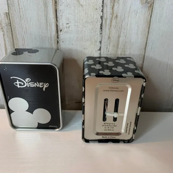 Disney Mickey Mouse Womens Wristwatch Silver Gold w/ Box - Image 3
