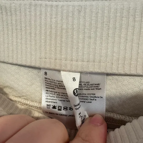 Lululemon white ivory softstreme‎ straight pants - Image 3