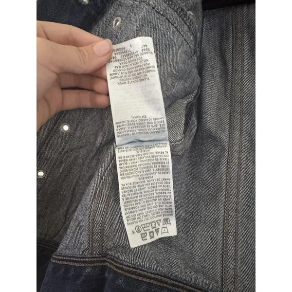 Vintage Y2K Levi’s Jeans Rivet Grommet Denim Best Dark Wash Size M Runs Small - Image 8