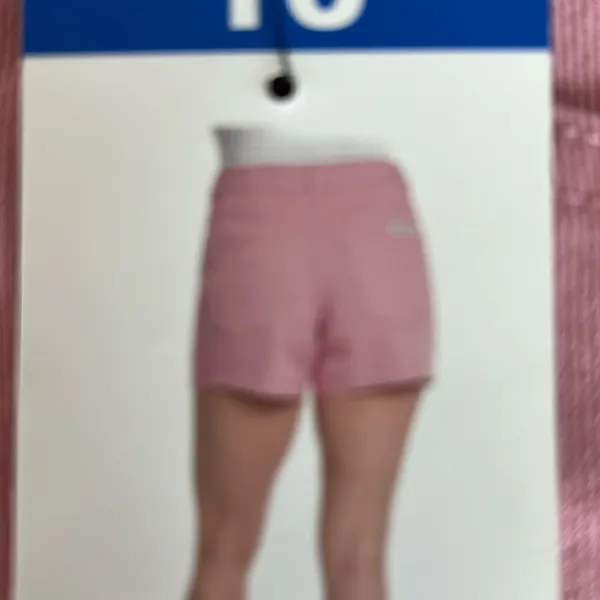 Juicy Couture Pink Denim Jean shorts, Size 10, 4” inseam, NWT - Image 4