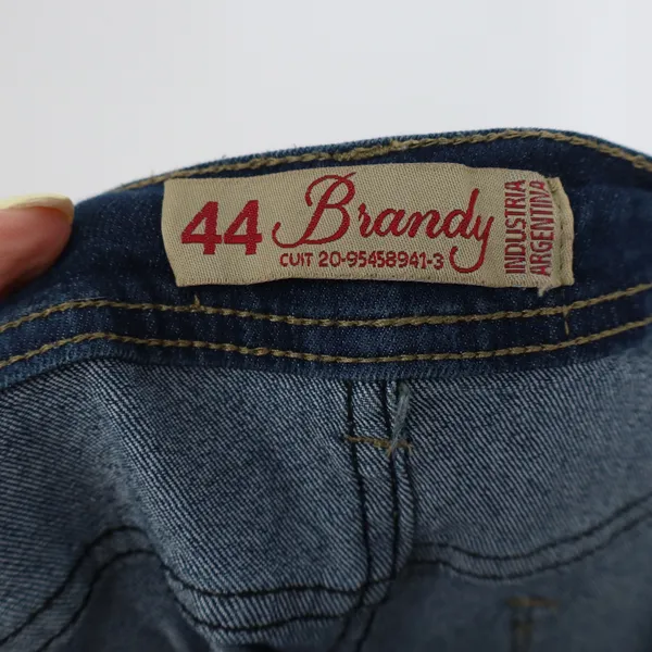 Brandy Jeans Womens Dark Blue Wash Flare Bootcut Denim Pants Size 44 Argentina - Image 2