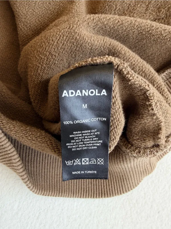 Adanola Performance Oversized Hoodie in Brown - Image 5