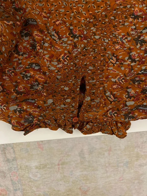 Elan Burnt Orange Ruffle Tank - Image 4
