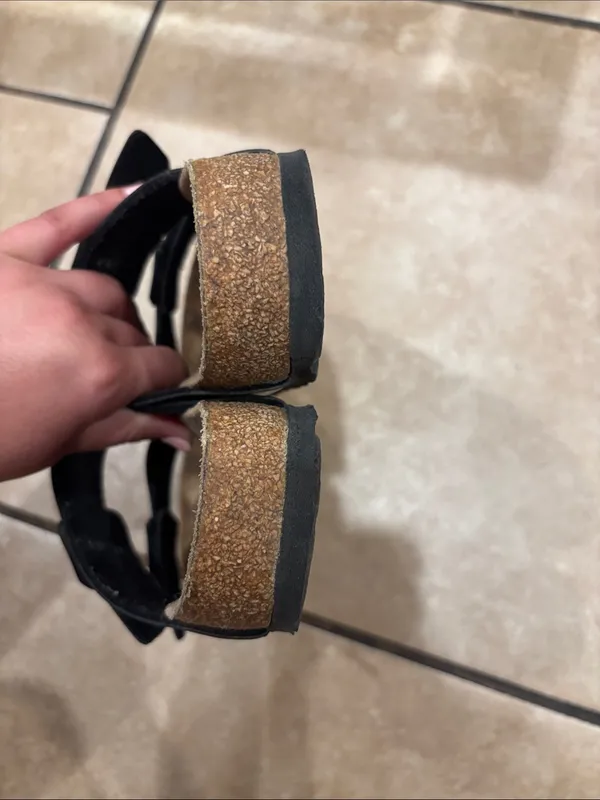 Birkenstock Black Patent Leather Arizona Double Strap Sandals - Image 5