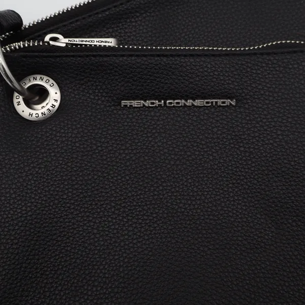 French Connection Lara Pebble Double Slim Pouches Wristlet Black - Image 4