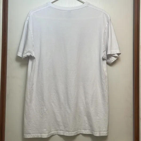 Christmas V-neck white T-shirt women’s size large. 100% ringspun cotton. - Image 4