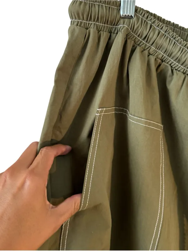 ODDI Los Angeles Olive Boho Balloon Jogger Pants Plus Size 3X Utility - Image 9
