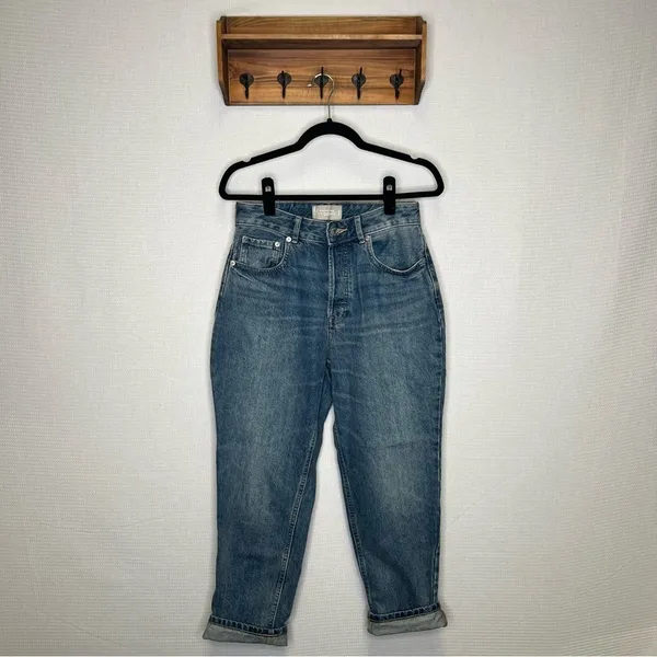 Everlane | Classic Blue Women's‎ Jeans 28 Crop Curvy 90s - Image 4