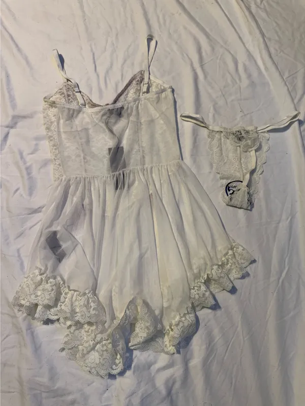 Dolls Kill Widow Teddy and Thong Lingerie Set - Image 3