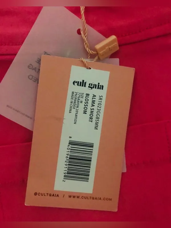 Cult Gaia hot pink mini skirt skort Alma short blossom nwt size medium it girl - Image 10