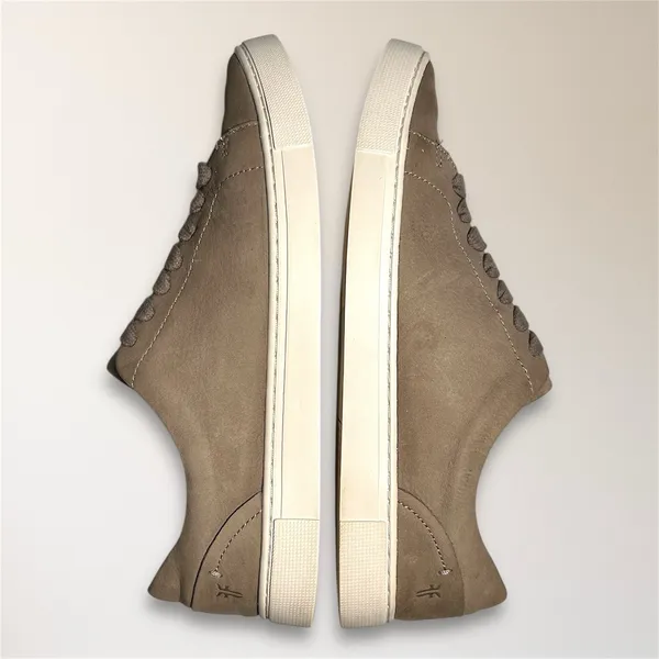 Frye Womens 9 Taupe Nubuck Leather‎ Sneakers Lace Up Casual Minimalist Street - Image 6