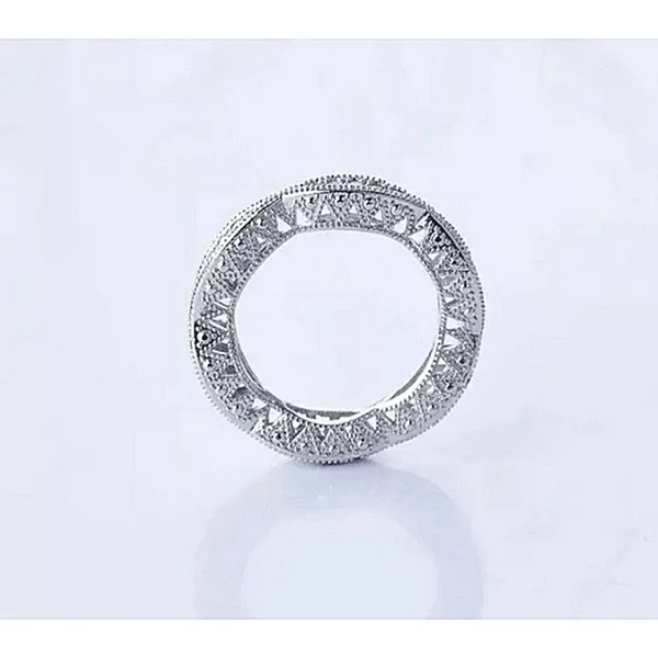 Women's‎ Gold-Plated-925 Eternity Simulated Diamond Engagement Band Ring … - Image 12