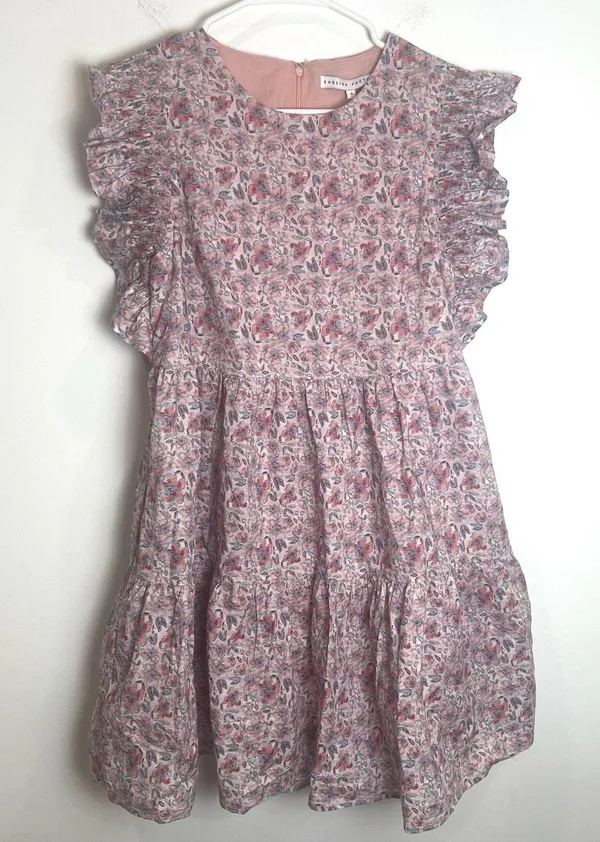 English Factory Floral Pink Ruffle Dress - Image 2