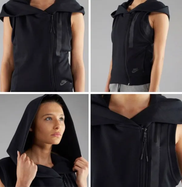 Nike Hooded Sleeveless Zip Sweatshirt - Image 2