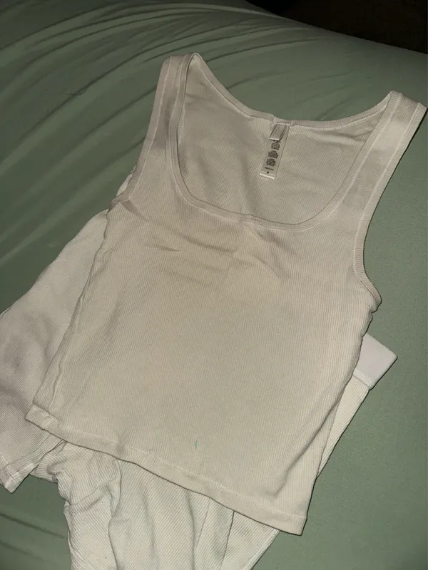SKIMS Cotton Rib Tank Boxer Set - Image 4