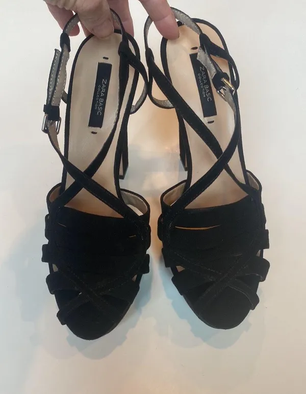 ZARA SZ 8 (39)   Suede Platform Heels EXCELLENT Condition! - Image 2