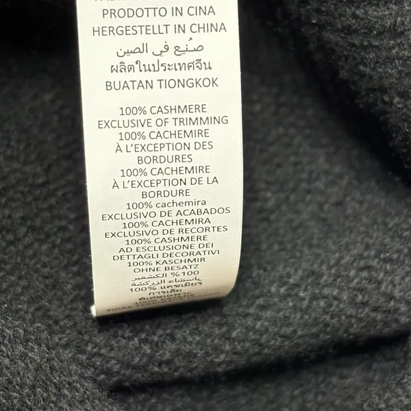 NWT Alo Yoga Cashmere Reform Long Sleeve Top Black Sweater L 100% Pure Luxury - Image 6