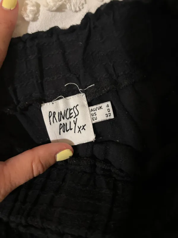 Princess Polly Mini Skirt Black - Image 2
