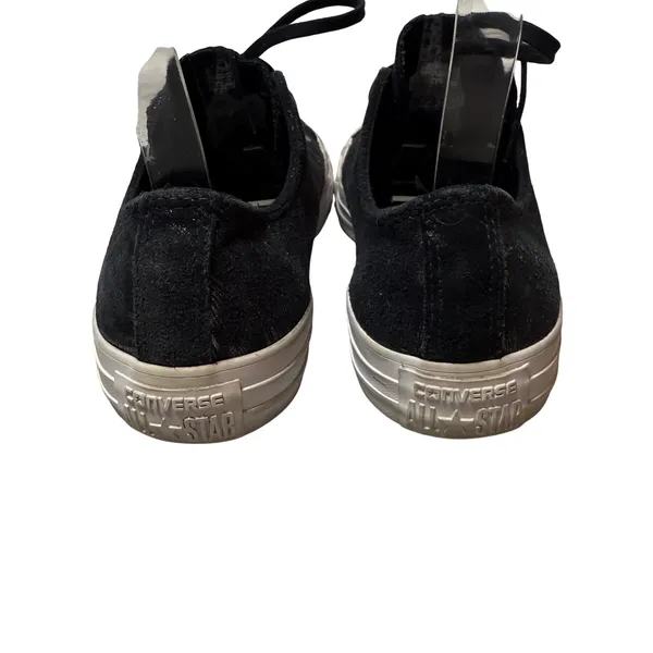 Converse All Star Low Top Sneaker Black Metallic Sparkle Women's Size 8 Grunge‎ - Image 5