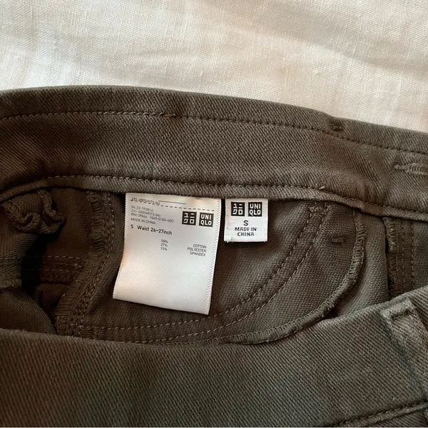 Uniqlo Legging Pants, Olive Green - Image 5