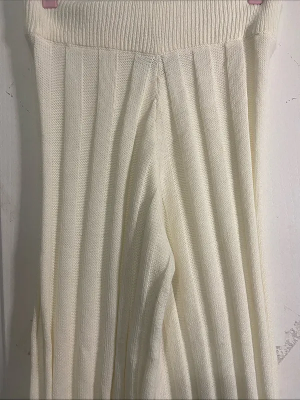 Cream Ribbed Straight - Image 4