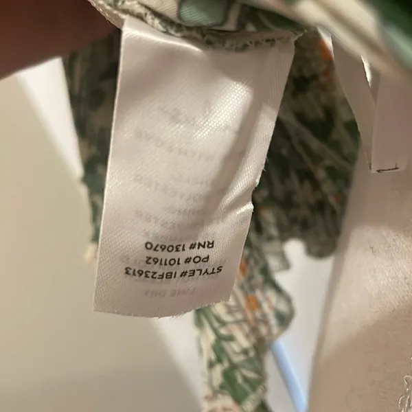 Lulu’s Grow Toward Love Green Floral Print Pleated One-Shoulder Top - Image 11