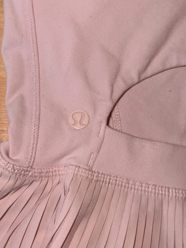 Lululemon City Tank Pink Pleated Peplum Top - Image 3