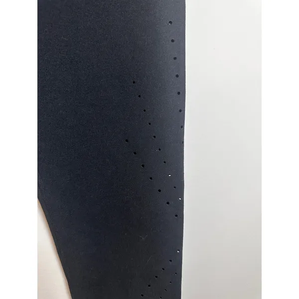 Fabletics Black Laser Cut‎ Perforated Crop Leggings Capri CS1616031 Small - Image 2