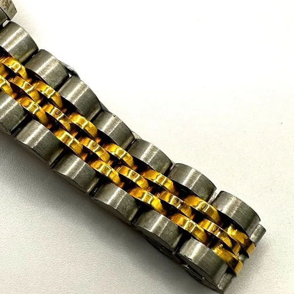 Gruen silver and gold tone watch - Image 6