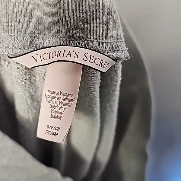 Victoria's Secret pull on jogger sweatpants gray lounge sz Small - Image 7