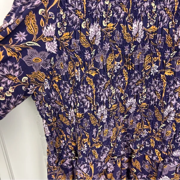 Universal Thread Purple Floral Smocked Dress Size 2X - Image 8