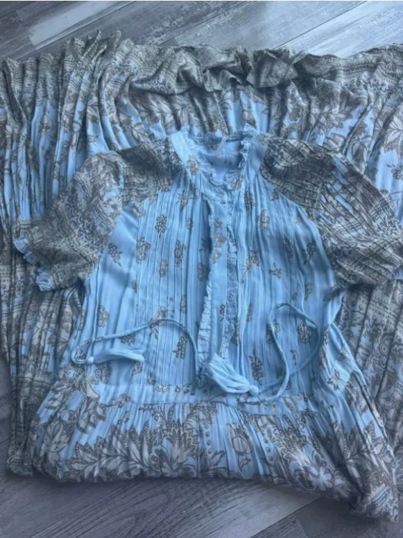 Free People Blue Dress size M - Image 6