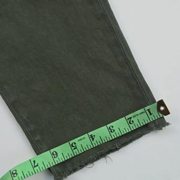 Hudson -1169 Women's Green‎ Cargo High Rise Denim Waist Trousers Pants Size 25 - Image 14