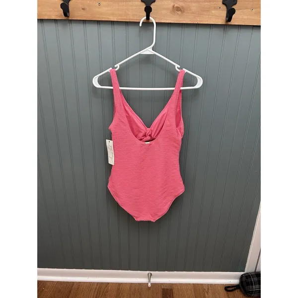 Anne Cole Dream Weaver Twist Front Melon One Piece Swimsuit women's ‎ Size 6 - Image 4