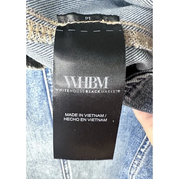 White House‎ Black Market Extra High Rise Wide Leg Crop Jeans Size 10 Bare Back - Image 16