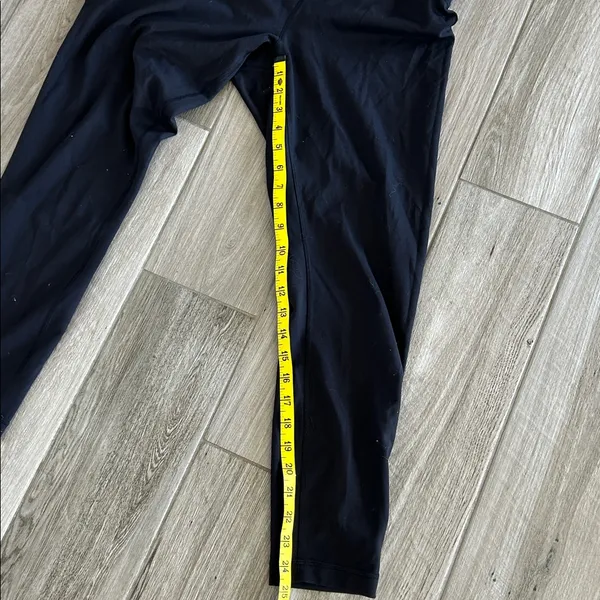 Lululemon Ebb to Street Green Ribbed Crop Top with Black Leggings bundle - Image 6
