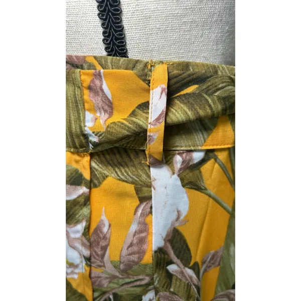 Lulus Away to the Islands Small NWT Marigold Tropical Print‎ Wrap Maxi Skirt - Image 4