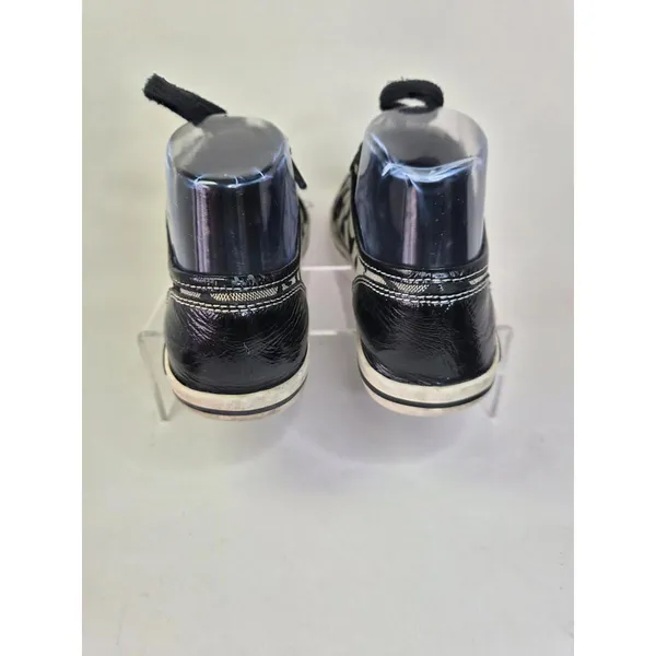 COACH Signature Francesca Sneakers Lace Up Black Grey Women’s Size 5 1/2 B Logo - Image 5