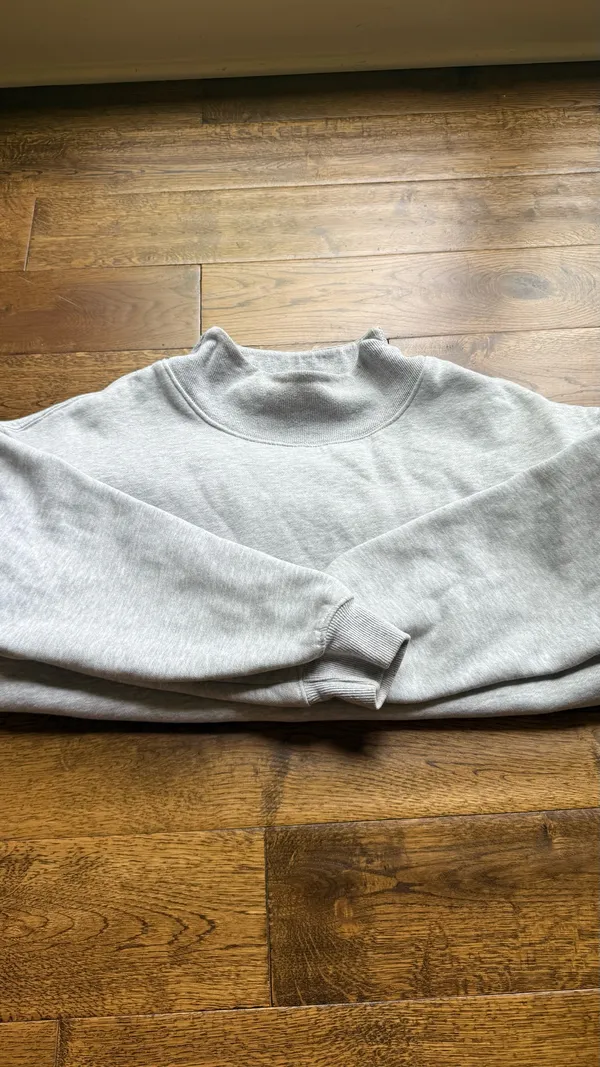 Mock neck crewneck Gray Size M - Image 3
