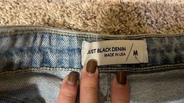 boutique denim shorts size M Blue Size M - Image 2