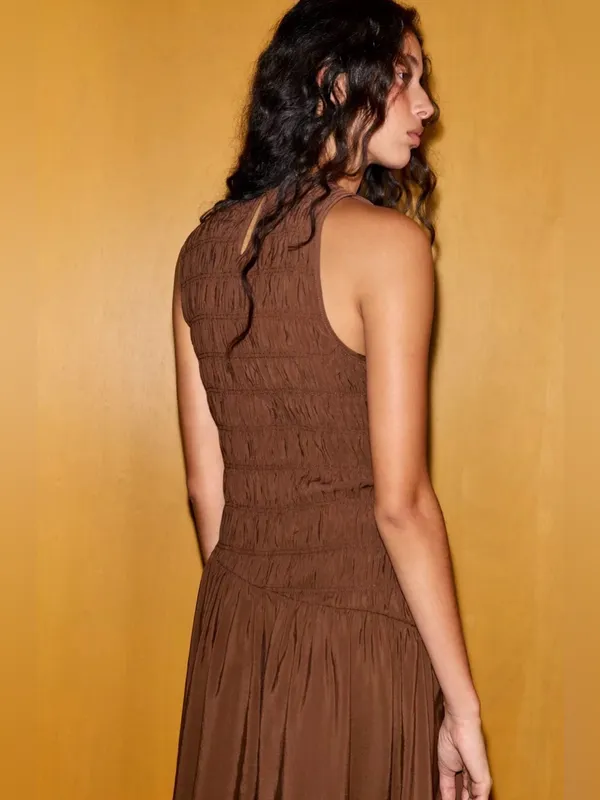 Nwt Zara Voluminous Midi Dress Size S - Image 4